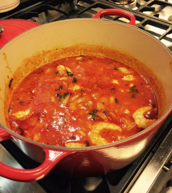 Shrimp & Chorizo Stew