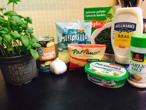 Spinach & Artichoke Dip Ingredients