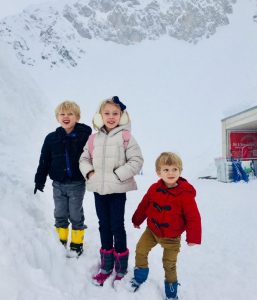 Kids on the mountain